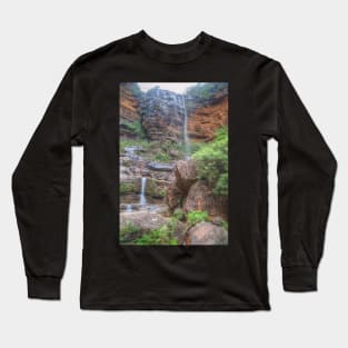 Rocks & Ferns At Wentworth Falls Long Sleeve T-Shirt